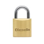 Brass Padlock X-Small 20 mm with brass cylinder and steel shackle